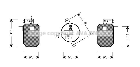 AVA QUALITY COOLING Kuivain, ilmastointilaite BWD001